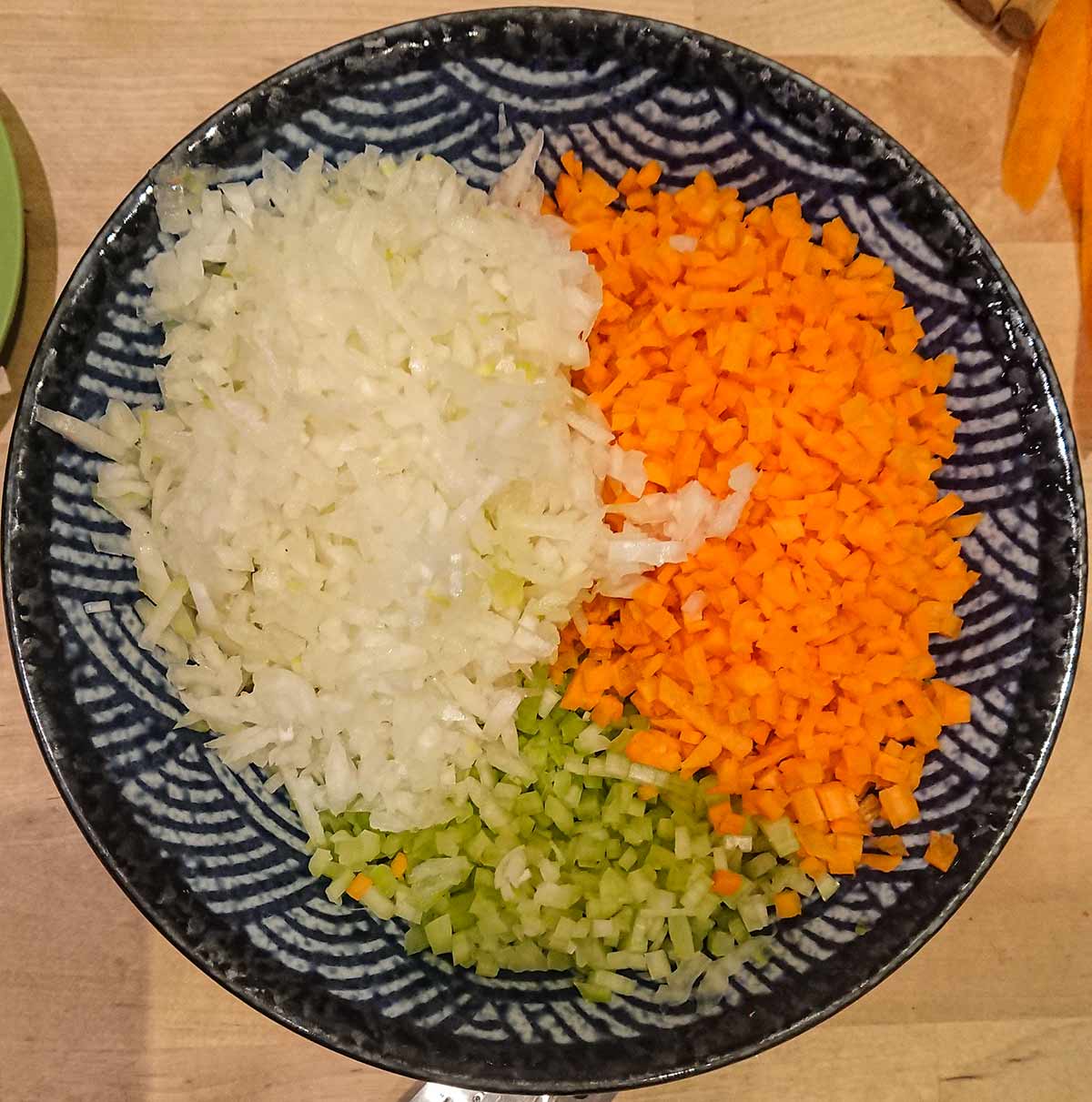 Grönsaker till soffritto.